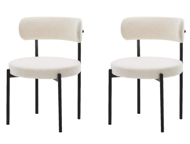 BOUCLE DINING CHAIR