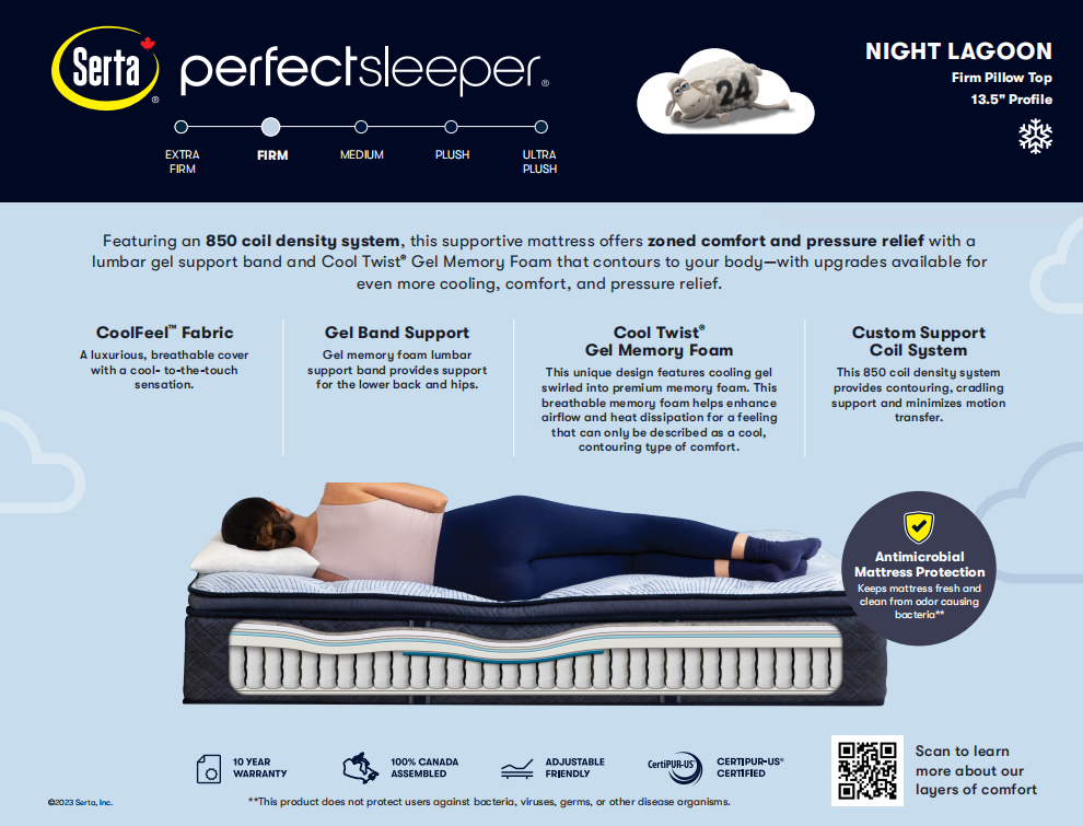 Serta PERFECTSLEEPER NIGHT LAGOON - FIRM