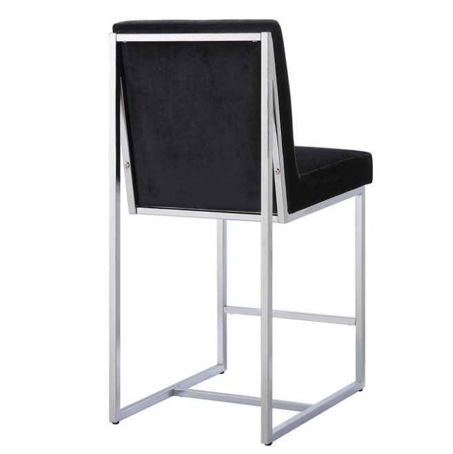 BAR STOOL - COUNTER HEIGHT - VELVET
