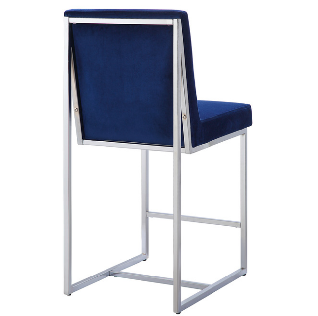 BAR STOOL - COUNTER HEIGHT - VELVET