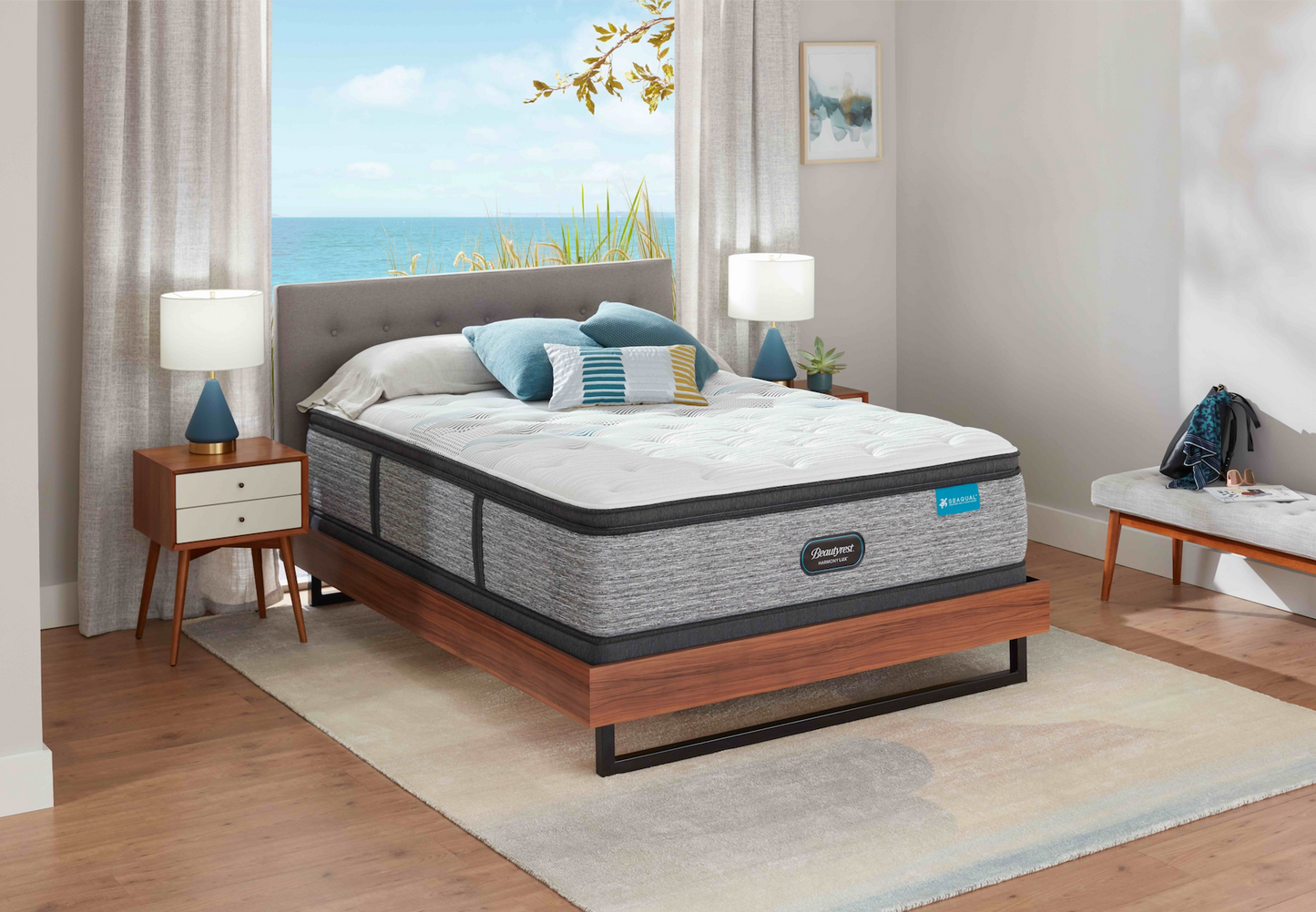 BEAUTYREST HARMONY LUX CARBON SERIES PLUSH PILLOW TOP