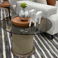H1059820-Saddle Leather Side Table